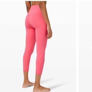 Lululemon Align Pant 25" Guava Pink leggings 4 cropped